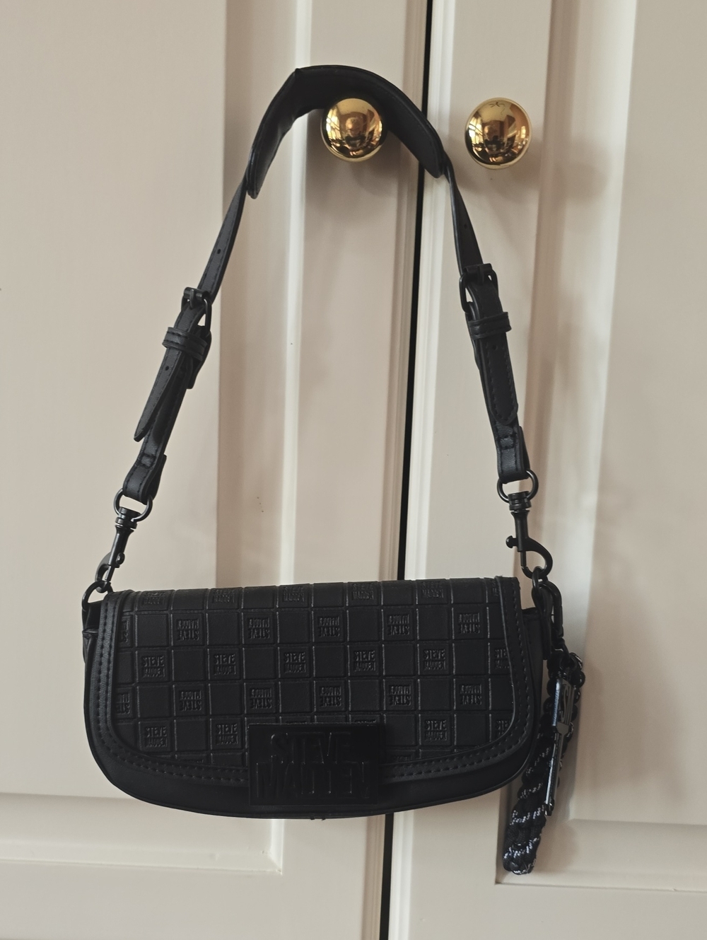 Steve Madden Black Quilted Shoulder Bag